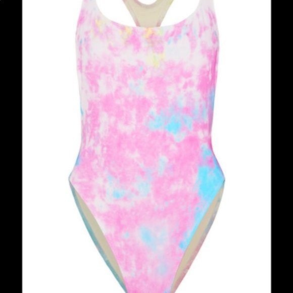 NWT Solid & Striped Re/Done Tie Dye One Piece Swim - Picture 4 of 8